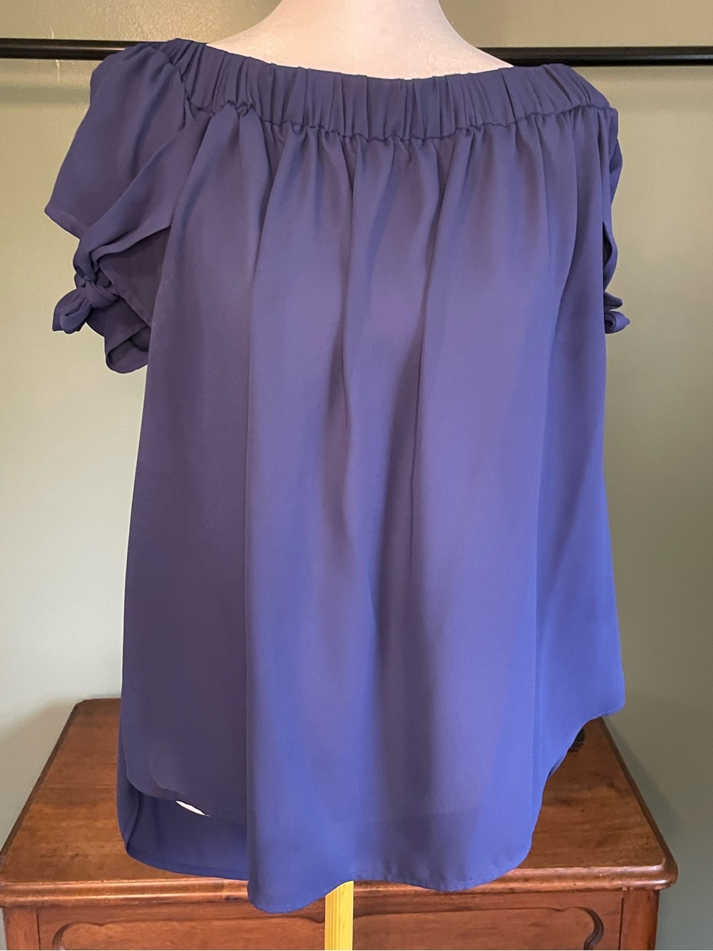 Express Off-Shoulder Navy Blue Women's Top